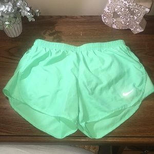 Nike lime green shorts
